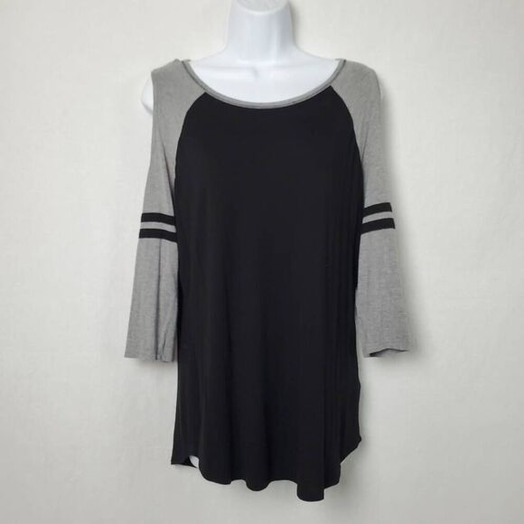 Maurices Tops - Stylish Black and Gray Women's Top